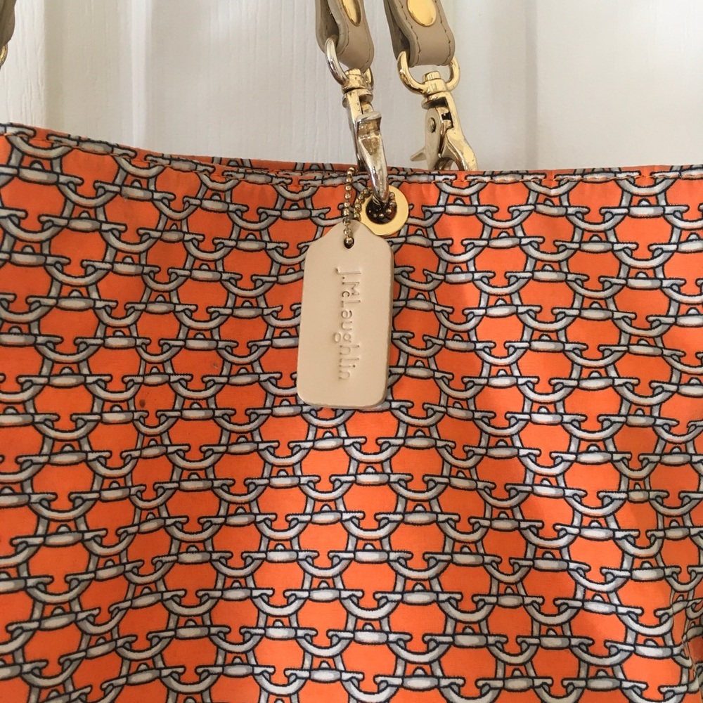 J. McLaughlin tote bag with logo - Picture 3 of 6